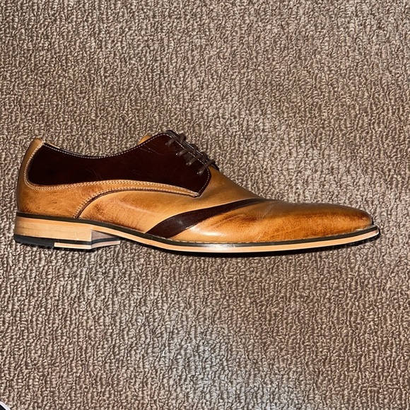 Stacy Adams Brown/Tan Dress Shoes - Picture 7 of 11